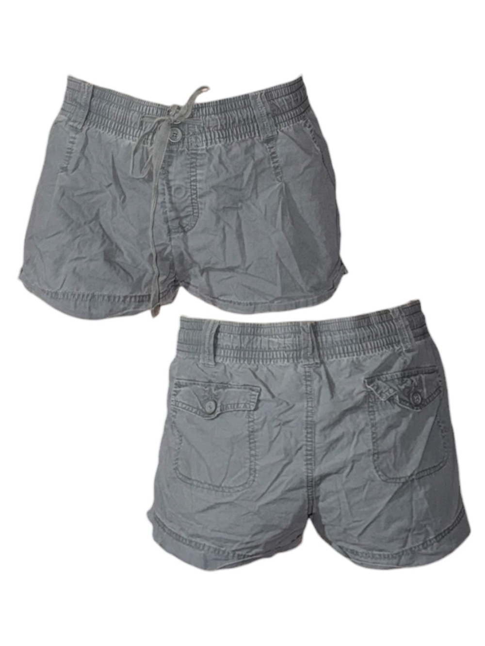 Casual Drawstring Khaki Shorts